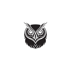 Obraz premium owl logo vector icon