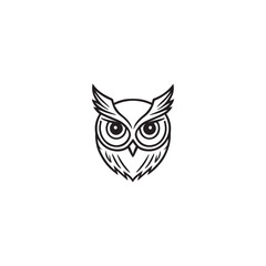 owl logo vector icon