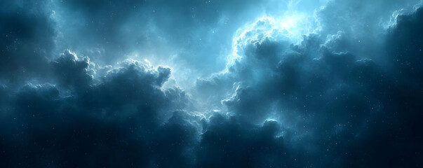 Obraz premium Cosmic Cloudscape: A Stunning Display of Interstellar Dust and Stars