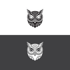 Fototapeta premium owl logo vector icon