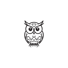 owl logo vector icon