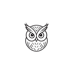 owl logo vector icon