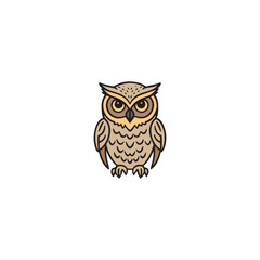 owl logo vector icon