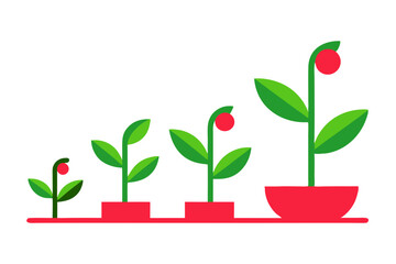 Scribbled Green Environment Icons Set of  Isolated on White