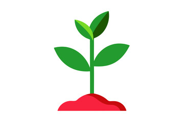 Scribbled Green Environment Icons Set of  Isolated on White