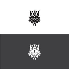 owl logo vector icon