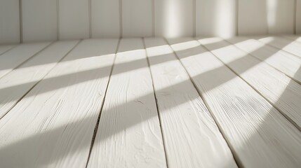 A close-up of a white wooden plank showcases natural grain and warmth, enhancing rustic aesthetics.