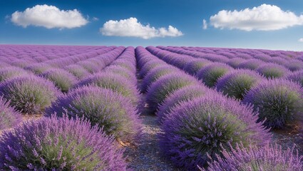 Obraz premium Lavender Dreams: A Scenic Purple Landscape