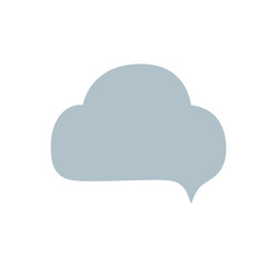 hand drawn speech bubble color