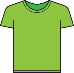 A Green T-shirt Garment fashion icon.