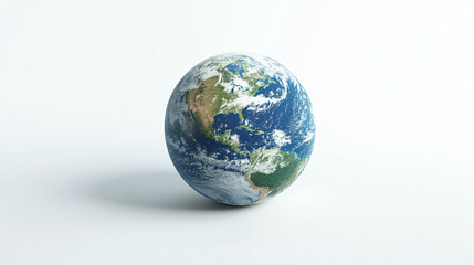 Fototapeta premium planet earth map 2d illustration png, artistic ui look globe flat artwork design element graphic design, earth day, real realistic 3d rendered blue green globe