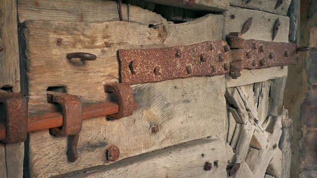 Locked Door In The Sun Historical Scene
