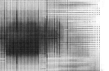 Black and white dot pattern. Halftone dotted grunge texture - generative AI