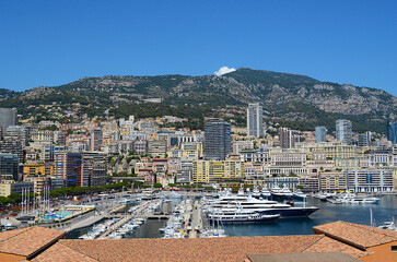 view of the port in monaco,monte carlo