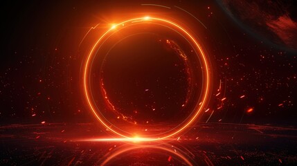 Abstract circle background with geometric shapes. Circular design in a colorful backdrop.