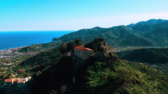 Godfather movie location Savoca Village in Sicily, Italy