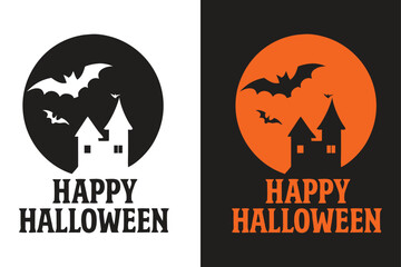 Happy Halloween Typography Best Trendy T shirt Design