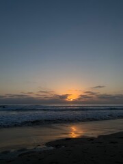 sunset on the beach