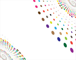 Multi color minimal dotted lines abstract background concept vector design for design