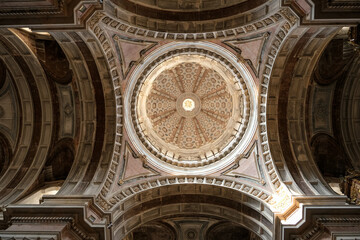 Church cupola, at Mafra National Palace.