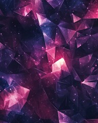 Dark purple and pink 2D cartoon texture featuring stunning stars A contemporary geometric abstract illustration suitable for mobile themes