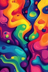 Abstract 2D cartoon background illustration in EPS10 format