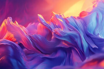 Obraz premium Vibrant digital artwork featuring a 3D rendered design ideal for high resolution wallpaper usage