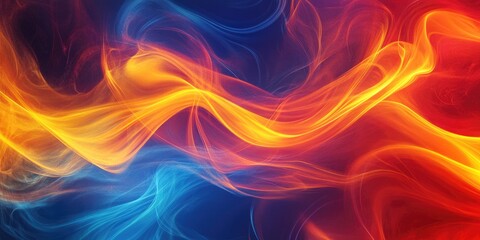 Abstract background of vibrant fire flames