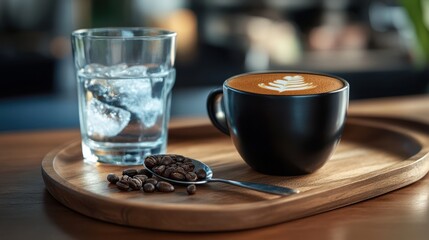 The Coffee with Ice Water