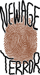 Fototapeta premium New age terror illustration streetwear design