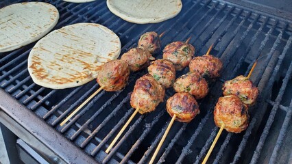 meat on the grill
