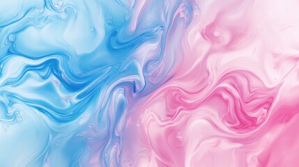 Obraz premium Pastel Liquid Pink and Blue Background Illustration for Wallpaper Texture