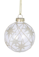 Boule de Noël transparente décorée