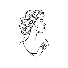 Beautiful Woman silhouette logo Girl logo Female Silhouette logo Woman silhouette logo Exotic Premium Vector Silhouette Pilates