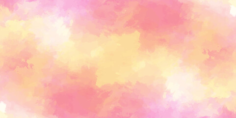 abstract colorful background with bokeh .Delicate sepia background with paint stains watercolor texture .subtle watercolor pink yellow blue gradient illustration.	