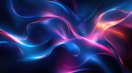 Obraz premium Abstract background featuring cool waves and streams of light