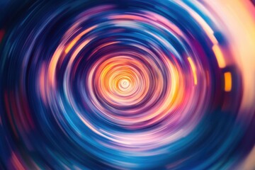 Obraz premium Stunning abstract background illustration featuring radial motion Blurred whirlpool effect with circular dynamics Vibrant graphic design ripple movement for your creative projects