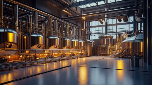 Industrial food production process, Beer manufacturing, Automated brewery, Food and beverage plant, Food safety, Brewing process