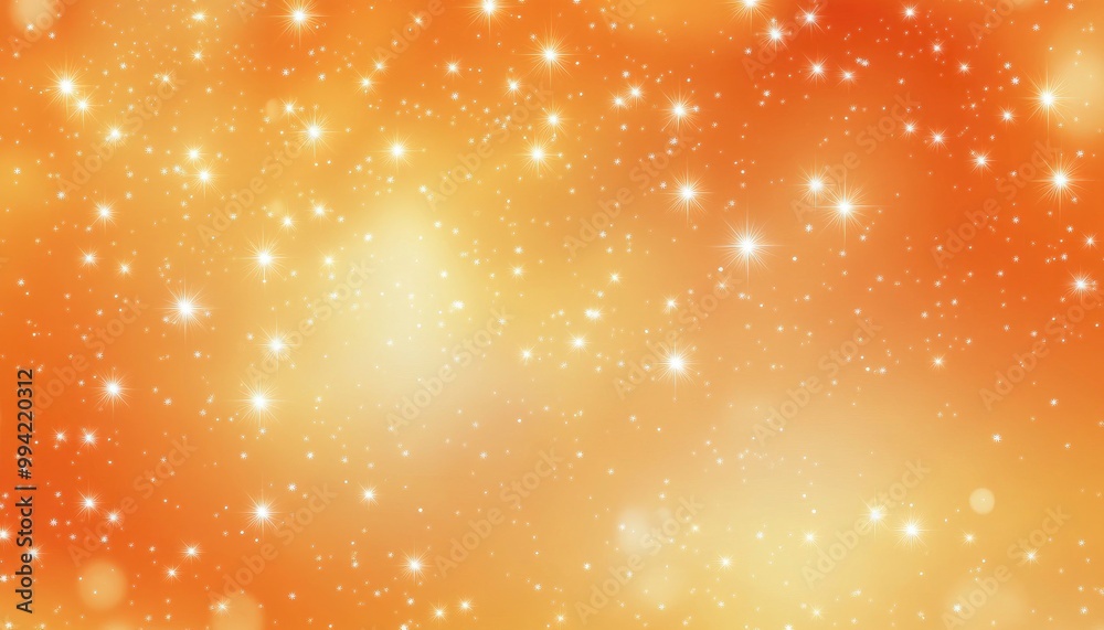 Poster light orange 2d cartoon backdrop featuring twinkling stars blurred abstract design with a gradient i