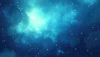 Fototapeta premium Light blue 2D cartoon template featuring space stars Vibrant illustration of shining celestial objects Ideal for creating cosmic background designs