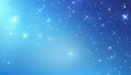 Light blue 2D cartoon template featuring starry sky Blurred abstract background with gradient creates an ideal design for advertisements posters and banners