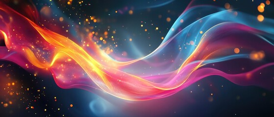 Fototapeta premium Abstract background with light elements in a creative and whimsical design