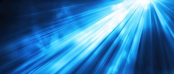 Fototapeta premium Abstract background with blue light rays