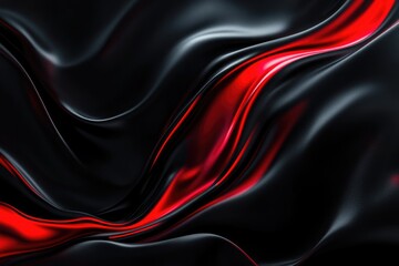 Fototapeta premium Vibrant black and red abstract business background designed for presentations showcasing a futuristic concept and fluid luxury style