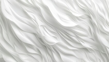Obraz premium White abstract background with a wavy texture, suitable for wall decoration.