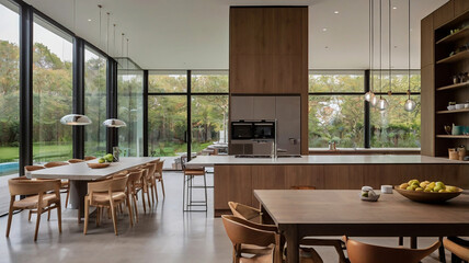 Fototapeta premium Smart Home With Ai-powered Devices And Automated Technology, Ai-powered Smart Devices