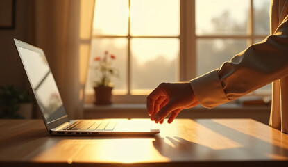 People open laptops to see work