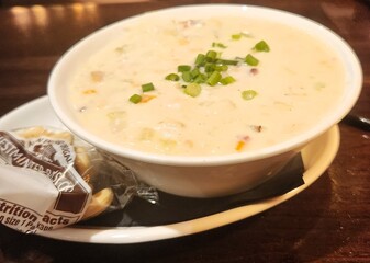 Boston clam Chowder in Boston