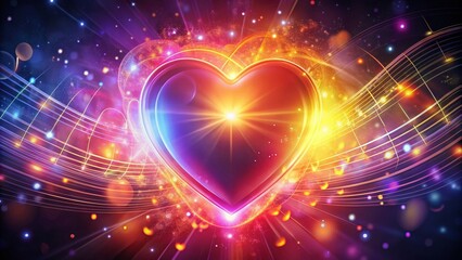 Glowing Heart Background Music for Romantic, Relaxing, and Inspirational Visuals and Projects