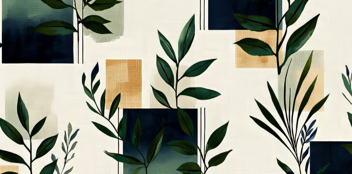 A fun pattern clash fabric border print for summer beach textile designs. This seamless pattern repeat edging trim banner has a linen cotton effect.